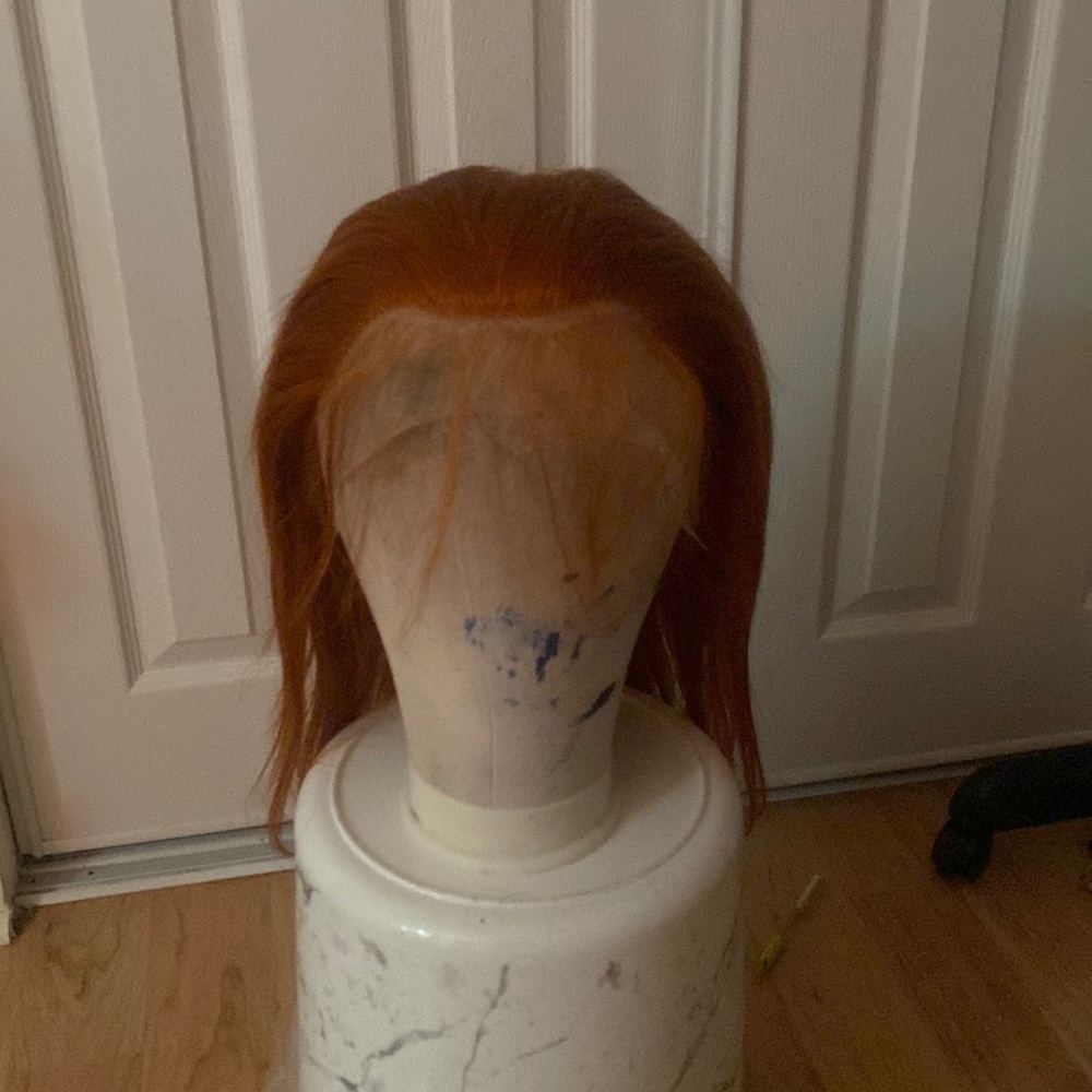 Human hair wig 150destiny ginger/ orange human hair wig 22inch